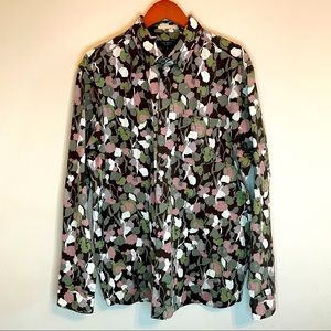 NWT Ted Baker Abstract Floral Poplar LS Shirt